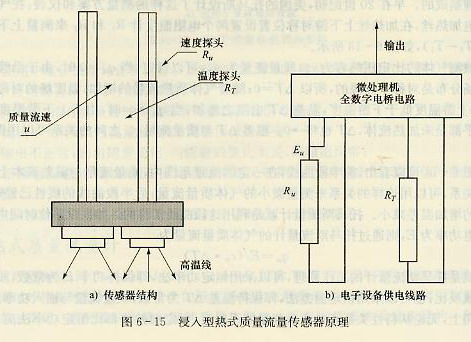 浸入型熱式質(zhì)量流量計(jì)原理